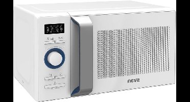 Magnetron – Microgolfoven – Mini Oven – Magnetronoven – Compacte Oven – 20 Liter – 800 W Magnetronvermogen – 1000 W Grillfunctie – 8 Programma’s – Digitale Timer 95 Min – Blauwe Geëmailleerde Binnenkant – Witte Glazen Deur