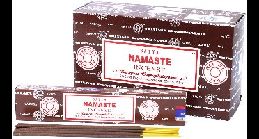 Satya wierook - namaste - wierookstokjes - grote doos van 12 x 15 gram