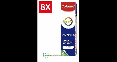 8 x Colgate - Tandpasta - Total - Natural White - 75ml