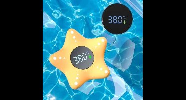 Digitale thermometer voor thuis, bad- en douchethermometer in de vorm van een zeester, drijvend waterdicht badspeelgoed