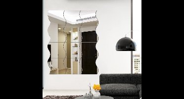 12 stuks golvende spiegel muurstickers - 3D kunst DIY huisdecoratie acryl spiegel voor woonkamer slaapkamer muurdecoratie
