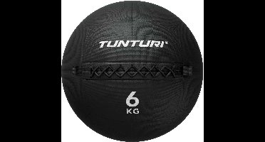 Tunturi Platinum Wall Ball - 6kg - Zwart - Incl. gratis fitness app