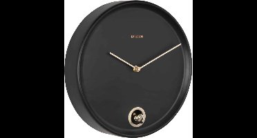Karlsson Wandklok Esencia Cuckoo - Zwart - Ø30cm - Wandklok Modern
