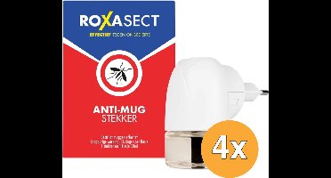 Roxasect Stekker Tegen Muggen - 4 stuks