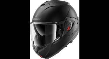 SHARK Oxo Blank Mat Zwart Mat KMA Systeemhelm - Maat XS - Helm