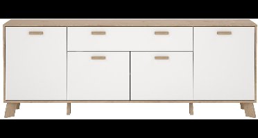 Dressoir Ikast Wit Jackson Hickory 196cm - Giga Living