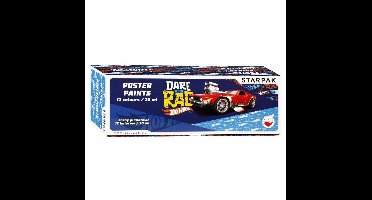 Lobbes plakkaatverf Hot Wheels 12 kleuren creatieve set 20ml.