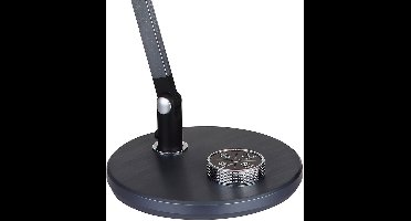 Tafellamp bureaulamp tafellamp woonkamerlamp leeslamp slaapkamerlamp, aluminium kunststof grijs, dimbaar touch CCT timer verplaatsbaar, LED 12W 500Lm 3000K,4000K, 6500K, H 53 cm