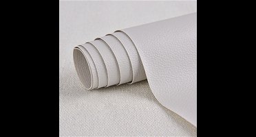 Zelfklevende Leren Patches, Kunstleer, Reparatie- En Renovatiekit Voor Leer Van Meubels, Banken, Autostoelen En Tassen，Lichtgrijs - 30×137cm