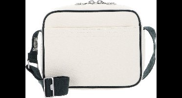 LACOSTE Schoudertas Reporter Bag Farine Sinople Crème