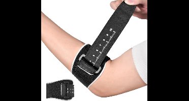 Zwarte-Verstelbare-Tenniselleboog-Brace-Met-Compressiepad-Antislip-Ellenboogband-voor-Tendinitis-Pijnverlichting-Ellenboogsteun-voor-Mannen-Vrouwen