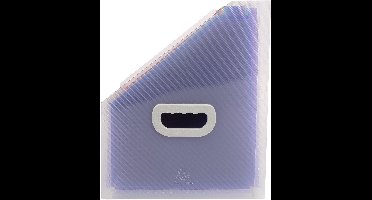 Exacompta 4x Crystal PP Tijdschriftenhouder 12 tabs - Transparant - 55598E