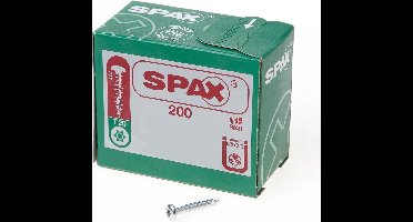 Spax Spaanplaatschroef cilinderkop verzinkt T-Star T20 4.5x25mm (per 200 stuks)