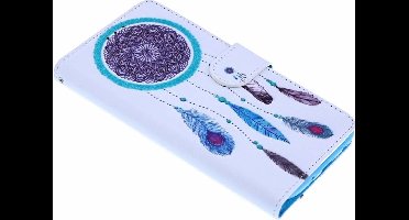 Ntech Samsung Galaxy S10e Dromenvanger Design Boek Hoesje Met Pasjesruimte & Magneet flapje