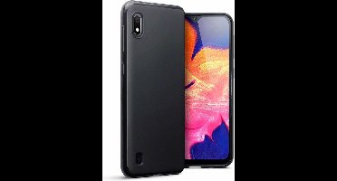Ntech Hoesje Silicone Hoesje Flexible & Scratch Resistent TPU Case Hoesje Geschikt Voor Samsung Galaxy A10 - Zwart