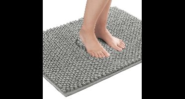S&E Grijze Super Absorberende Badmat – Anti-Slip & Wasbaar – Hoogwaardig Comfort voor Badkamer