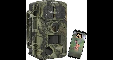 Wildcamera met Nachtzicht - Buitencamera voor Buiten - Waterdicht - Wifi - 4K - Groen