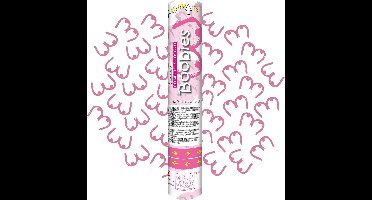 Confetti Shooter – Boobies – Borsten - Set van 3 Stuks – Grappige Papieren Confetti – 30 cm – Bereik tot 8 Meter – Voor Vrijgezellenfeest of Party