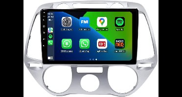Carplay autoradio voor Hyundai I20 | 2008 t/m 2014 | Android 13 | Draadloos Apple Carplay & Android auto | 2GB + 32GB | 8-Core processor | Davilon | 2025 model | 2008 2009 2010 2011 2012 2013 2014 | Bluetooth & Wifi