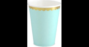 PartyDeco Bekers Mint pk/6