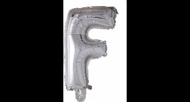 Wefiesta Folieballon Letter F 41 Cm Zilver