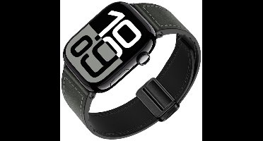 Horlogebandje van echt leer voor Apple Watch 10