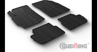 Gledring Rubbermatten passend voor Chevrolet Spark 2010- (T profiel 4-delig)