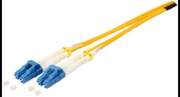 S-Impuls LC Duplex Optical Fiber Patch kabel - Single Mode OS1/OS2 - geel - 1 meter