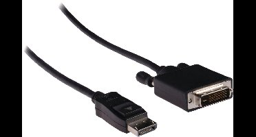 S-Impuls DisplayPort 1.1 naar DVI kabel (1920 x 1200) / zwart - 7,5 meter
