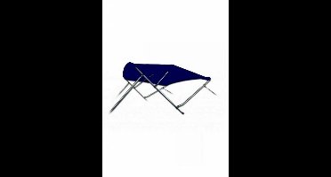 BREG Biminitop | Aluminium 3-boogs | Breedte 137 <> 152 cm - Hoogte 137 cm - Blauw doek
