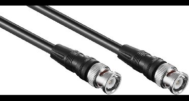 BNC (m) - BNC (m) kabel - RG59 - 75 Ohm / zwart - 10 meter