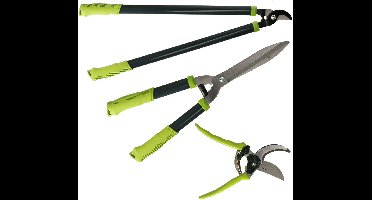 Benson Snoeischaren - set 3-dlg - staal - Takkenschaar / Heggenschaar