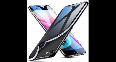 ESR iPhone 7 Plus hoesje ultradun galvanische zwarte zijkant zacht TPU