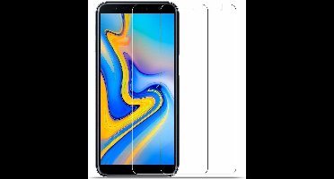 Ntech 2 Stuks Screenprotector Tempered Glass Glazen - Screenprotector Geschikt voor Samsung Galaxy J6+ (Plus) 2018