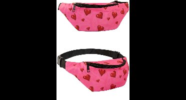 Heuptasje hartjes roze