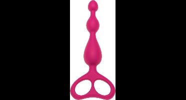 Alive – Siliconen Anale Kralen met Lange Hals en Stevig Ontwerp – 19 cm – Roze