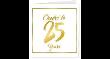 Gold white cards - 25 years