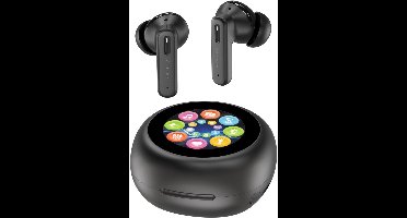 4smarts SkyBuds Screen ANC TWS Headset Draadloze Oordopjes Zwart