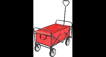 vidaXL - Handkar - inklapbaar - staal - rood