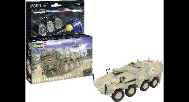 Revell Modelbouwpakket Militaire voertuigen - 63362 GTK Boxer sgSanKfz - Militair Medisch Transportvoertuig Ambulance - Model Set Plastic - 1:72 - Modelbouw
