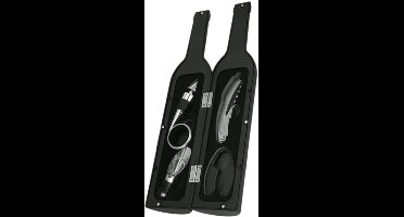 S&E Luxe RVS Flessenopener Geschenkset met Geschenkdoos – Voor Thuis, Bar & Feest - 5 delig