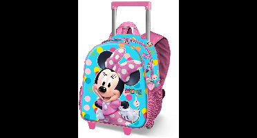 Karactermania - Disney - Minnie Mouse - Fancy-Kleine 3D Rugzak met Wielen - Trolley - Blauw
