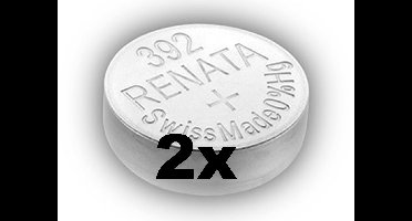 Renata 392-SR41W zilveroxide knoopcel horloge batterij 2(twee) stuks