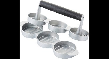 Barbecook mini hamburgerpers voor 3 hamburgers ø 6.8cm (per 4 st)