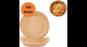 Stoff - Airfryer Bakpapier - Airfryer Accessoires - 100 Stuks - Geschikt voor Airfryer XL en XXL - Bakpapier - 20-23 cm