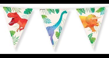 Vlaggenlijn dino folie 10 meter | 6 stuks