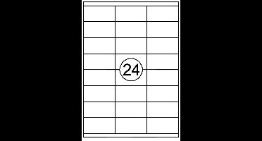 Etiket Quantore 70x35mm 2400stuks