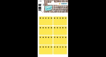 Herma diepvriesetiketten 26x40mm Fluor-Geel 48 stuks