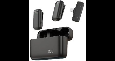 S&E Draadloze Lavalier Microfoon – Direct Plug & Play voor Smartphone-opnames - Voor Android