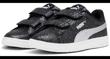 PUMA Puma Smash 3.0 Glitz Glam V PS Meisjes Sneakers - PUMA Black-PUMA Silver-PUMA White